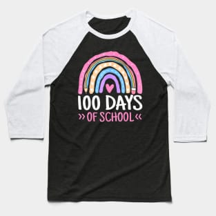 100 Days Of School Teacher Kids 100Th Day Of School Baseball T-Shirt